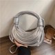 thumbnail image 4 of Bolso creativo distintivo para mujer, línea de verano, paquete de nudo tejido, bolso cruzado de hombro para mujer, 4 of 6