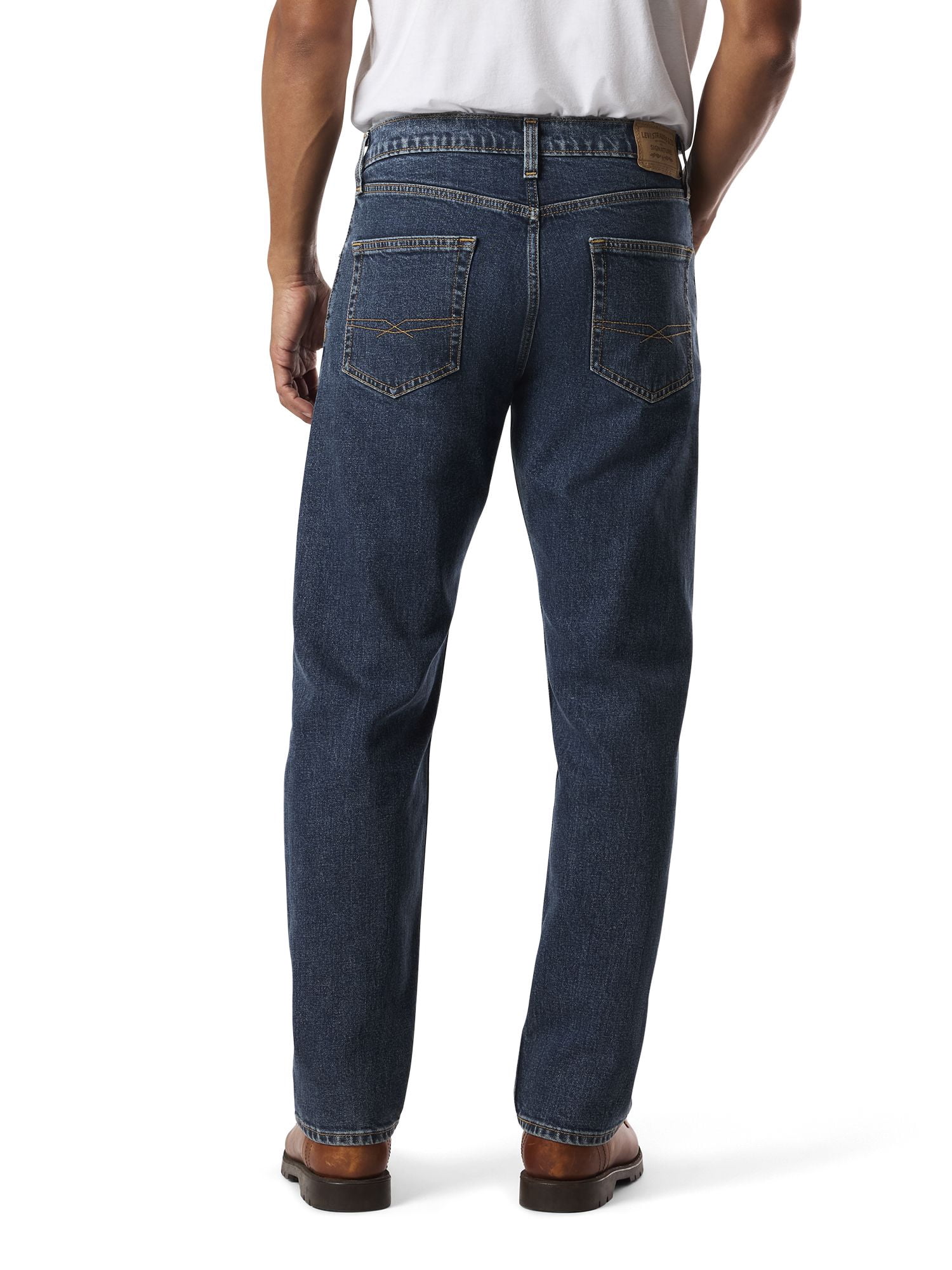 Levi Strauss Signature Men's and Big and Tall Relaxed Taper Jeans
