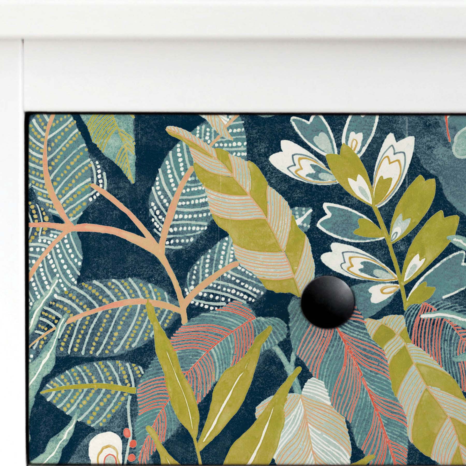 (2 pack) Roommates Studio Blue Malena Floral Peel and Stick Wallpaper 30.75 Sq. ft
