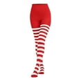 thumbnail image 4 of Collants de Noël Colorés Patchwork Rayés pour Femmes Halloween, 4 of 4