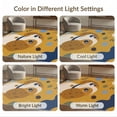 thumbnail image 7 of ODIKA 6'x9' Washable Area Rug Non-Slip, Easy Care, Blue Gold Whimsical Canine Illustration Charming Abstract Puppy Motifs with Playful Dots for Family Room, Living Room, Master Bedroom, 7 of 7