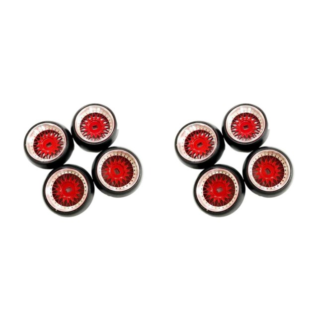 Baohd 1/2/3/5 RC Wheel Rim Tires Reliable and High-Performance for Wltoys K969 K989 P929 128 Scale Buggy Hobby Red 2PCS