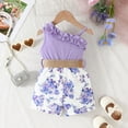 thumbnail image 4 of TAIAOJING Toddler Girls Princess Dress Cartoon Floral Girls Ruffles Sleeveless Floral Prints Ribbed Dress Clothes Casual Summer Dresses 18-24 Months, 4 of 8