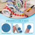 thumbnail image 3 of 1000pcs Etiquetas Redondas Azules Claras 0.75 Pulgadas Autoadhesivas para Codificación, 3 of 7
