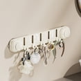 thumbnail image 1 of Gancho de pared con ventosa | Organizador de gancho de plástico sin taladro | Percha de ropa autoadhesiva extraíble | Soporte para sombrero toallero que ahorra espacio | 1 paquete | Blanco o rosa |, 1 of 6