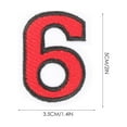 thumbnail image 4 of 10Pcs Number Patches Embroidered Decorative Repair Patches Clothing Repair Patches, 4 of 7