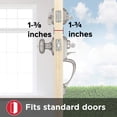 thumbnail image 3 of Kwikset Montara Front Door Lock Handle and Deadbolt Set, Entry Handleset Exterior with Interior Door Knob, Satin Nickel, Pick Resistant SmartKey Rekey Deadbolt Security, 3 of 5