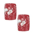 thumbnail image 2 of FOR U DESIGNS Snowman Santa Claus Print Stool Covers Rectangle 2 Pcs Comfortable Counter Bar Stools Cover Washable Stool Upholstered Protector Slipcover Bench Seat Protector Christmas Decor, 2 of 9