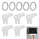 thumbnail image 5 of Dispensador de toallas de papel comercial de 5 piezas, llave para portarrollos de papel, llave para administradores de sitio Estilo A, 5 of 8