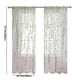 thumbnail image 3 of Cortinas de mimbre para dormitorio y sala de estar | Cortinas de gasa blanca con protección solar | Poliéster verde | Medidas: 100 x 200 cm y 100 x 250 cm, 3 of 6