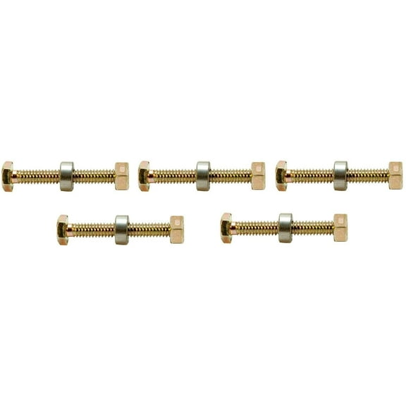 Pack of 5 Shear Pins & Nuts Compatible with AYP / Sears / Craftsman Parts 722130 1501216MA 9524MA 301172 301172MA