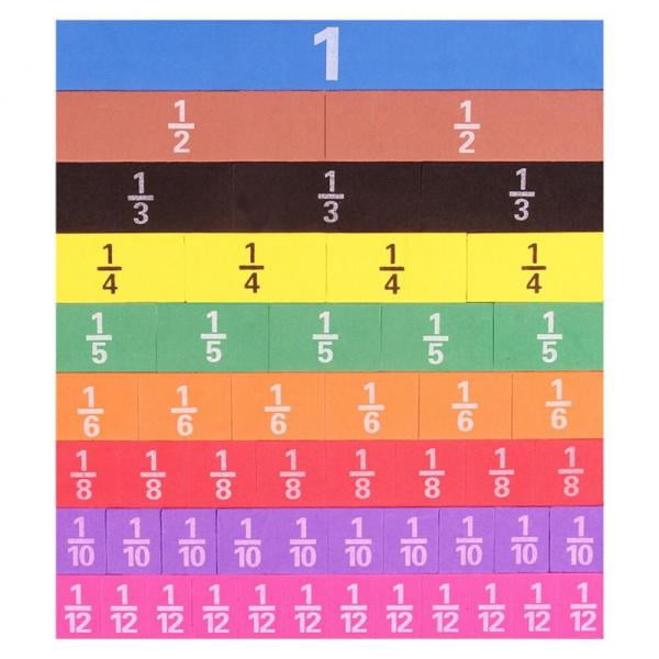 2x Matemáticas Kids Fraction Blocks Toys Set School Playset CUTICAT ...