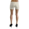 thumbnail image 3 of Vivian's Fashions Legging Shorts - Cotton, Misses Size (Ivory, 5X), 3 of 3
