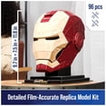 thumbnail image 2 of Kit de maquetas de rompecabezas 3D de Marvel Iron Man con soporte, construcción en 4D, 96 unidades, 2 of 9