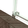 thumbnail image 5 of Little Tulip 56-60" W × 76" H Shower Door, Sliding Frameless Glass Door with Towel Bar for Bathroom, 5/16" SGCC Clear Tempered Glass, Chrome, 5 of 12
