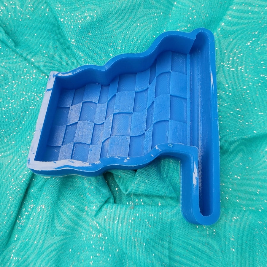 Checkered Flag Silicone Freshie Mold