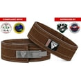 thumbnail image 4 of RDX Weight Lifting Belt for Powerlifting - Approved by IPL and USPA - Lever Buckle Gym Training Leather Belt 10mm Thick 4 inch Lumbar Back Support-Great for Strongman, Bodybuilding, Deadlifts & Squat, 4 of 11