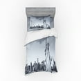 thumbnail image 1 of Ambesonne Black and White Bedding Set 3 Pcs, Liberty, Twin XL, Grey, 1 of 3