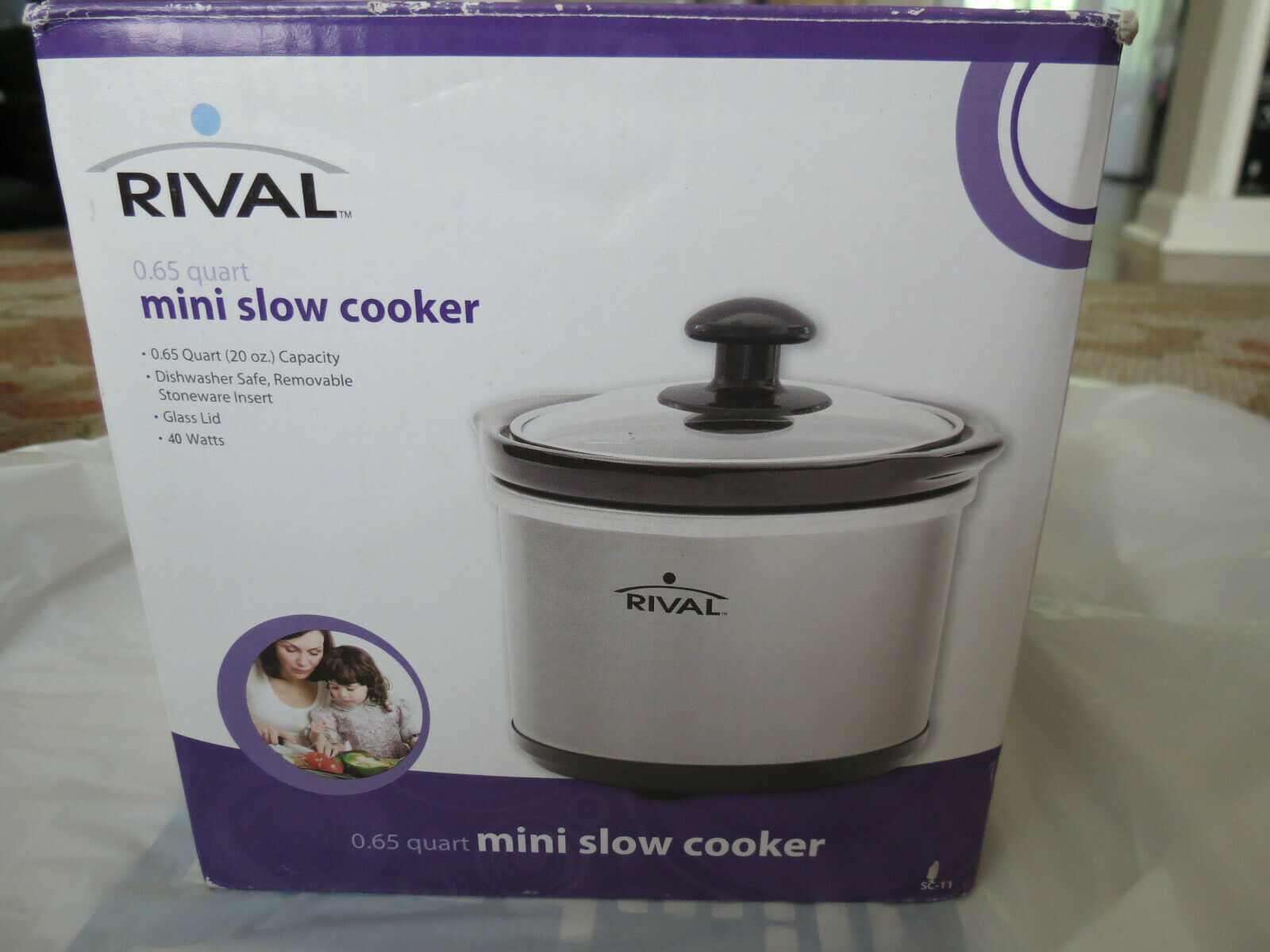 Rival .65-Quart Mini Slow Cooker, Stainless Steel - image 3 of 3