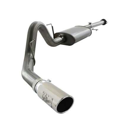aFe MACHForce XP SS Exhaust 3in Cat-Back w/4.5in Polished Tip 11-14 Ford F150 Ecoboost V6