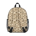 thumbnail image 3 of Brown Dog Paw Footprint Bone Backpack Backpack for School,Cute School Bag,Schoolbag with Adjustable Shoulder Straps & Padded Back,13.8"x11.4"x6", 3 of 6