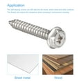 thumbnail image 3 of Unique Bargains M6 x 35mm 304 Stainless Steel Phillips Hex Washer Self Tapping Screws 25 Pack, 3 of 4