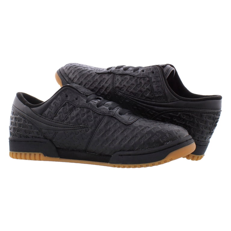 Fila Original Fitness Mini Logo Print Black Gum Fashion Sneakers Shoes Men\'s 11 Fila Original Fitness Small Logos Men main image 4