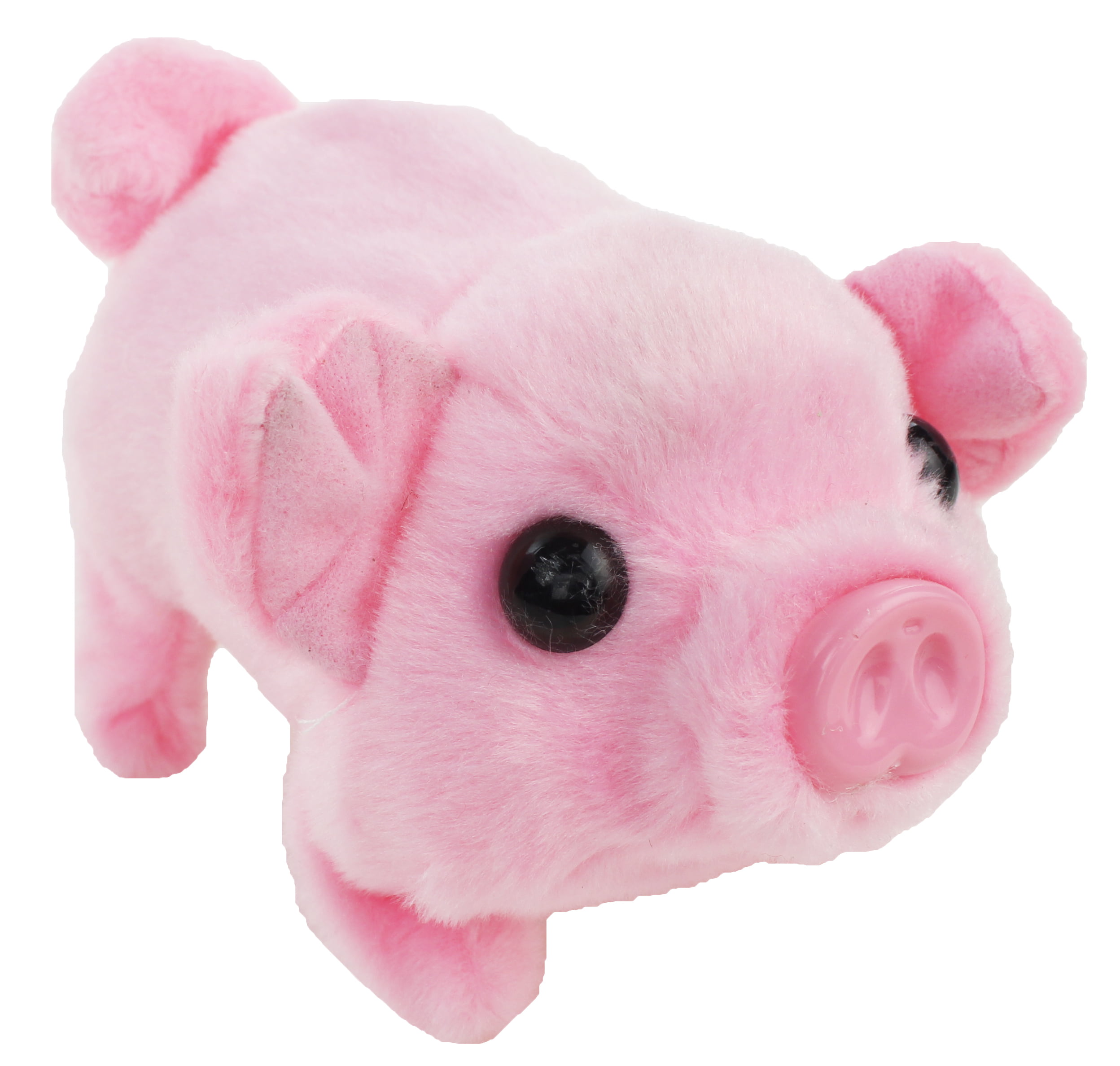 PINK COLOR BATTERY OPER WALKING & OINKING PIG novelty toy pet piggy wagging tail