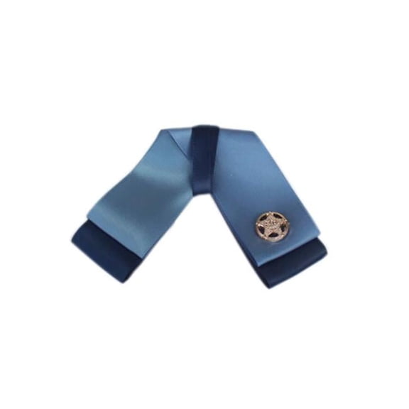 Panda Superstore  Womens Formal Wear Professional Neckties - Dark Blue Two Layers