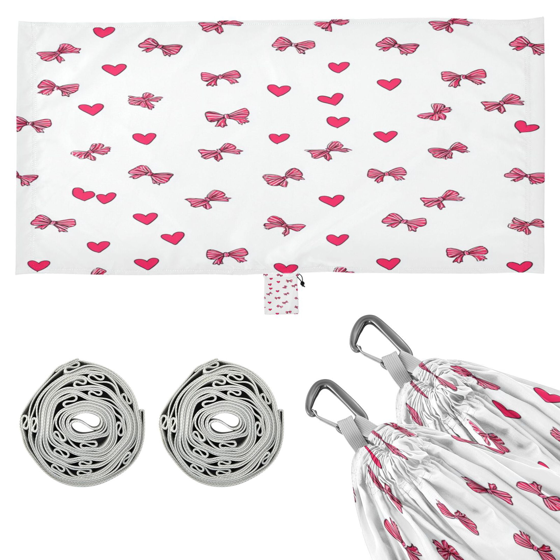 Hammock Camping Hammock Nylon Portable Hammock Travel Camping Hammock Seamless Pattern Pink