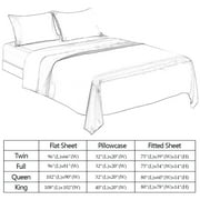 ANMINY Satin Sheets Full Silk Sheets Black Bed Sheet Set Deep Pocket Bed Flat Fitted Sheet, 4-Pieces