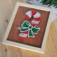 thumbnail image 3 of Christmas String Art Kit Creative DIY Cane Hanging Painting Wall Art Picture, 3 of 7