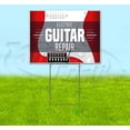 thumbnail image 1 of Electric Guitar Repair (18" x 24") Yard Sign, Includes Metal Step Stake, 1 of 6