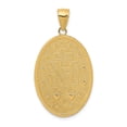thumbnail image 4 of 10k Yellow Gold Miraculous Medal Pendant for Women, Virgin Mary Catholic Necklace with 1830 Inscription, Religious Christian Charm Symbolizing Faith and Protection, 4 of 6