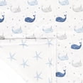 thumbnail image 3 of Lush Decor Narwhal Starfish Reversible Soft & P Oversized Blanket Blue/Gray Single 36X50, 3 of 6