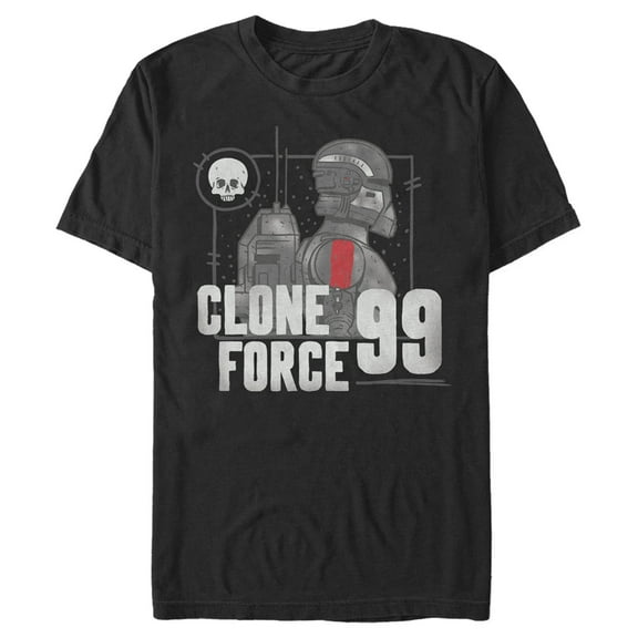 Men's Star Wars: The Bad Batch Clone Force 99 Graphic Tee Black Large