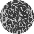 thumbnail image 1 of Ahgly Company Indoor Round Abstract Gray Modern Area Rugs, 6' Round, 1 of 4