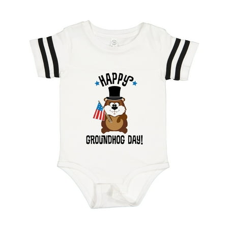 

Inktastic Happy Groundhog Day February Gift Baby Boy or Baby Girl Bodysuit