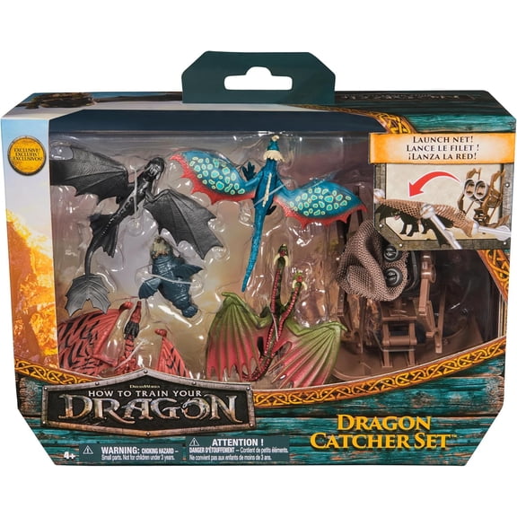 Dreamworks Dragons How to Train Your Dragon 5 Pack Dragon Catcher Set