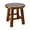 Coffee, variant on Black Round Leg Solid Wood Stool 25X25X25Cm For Bar Counter Dining Vanity Seat Rustic Design Sturdy Home Decor