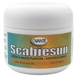 Scabiesun Multipurpose Anti-Itch Cream for Skin Sores, Itching, Seboreic Dermatitis, Rushes from Bug, Mite, Insect Bites, Redness, Irritation. Soothing & Healing Ointment in 2 oz JAR.