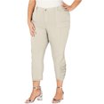 thumbnail image 1 of I.N.C Pantalons Décontractés Raccourcis pour Femmes, Beige, Grande Taille, 18W, 1 of 1