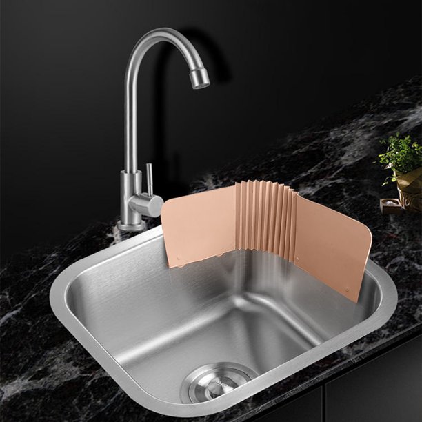 ROBOT-GXG Sink Water Splash Guard - Water Sink Splash Guard for Kitchen Sink Bathroom Basin Faucet TPR Anti-splash Water Baffle Board Sink Anti-splash ...