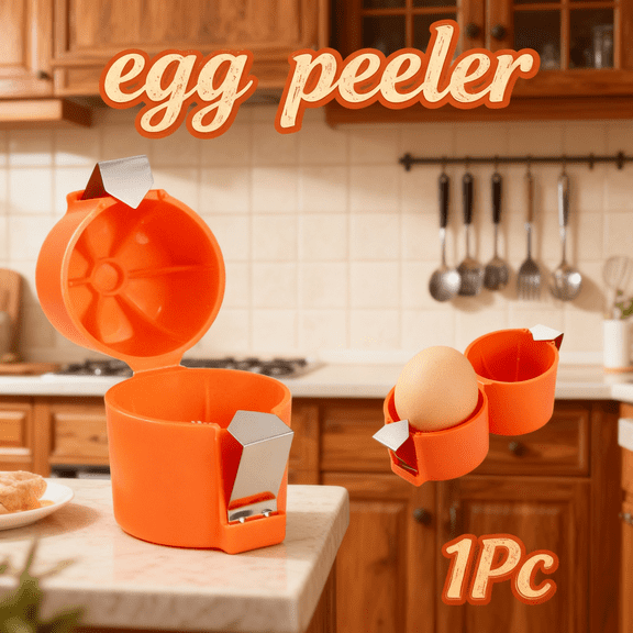 2.95×1.97 Inch Egg Cracking Tool, Egg Shell Opener Handheld Raw Egg Peeler Cracker Tool Efficient Multifunctional Eggshell Separator Egg Breaker Cutter for Cooking Camping Kitchen Gadgets Supplies
