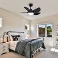 thumbnail image 6 of Wellspeed 30 in. Indoor LED Kit Matte Black Small Ceiling Fan Light with 5-Blade, Remote Control, 6 of 15
