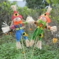thumbnail image 5 of 2 Pack Small Fall Harvest Scarecrow Decor, 15.7" Scarecrow for Garden, Home, Yard, Porch, Thanksgiving Halloween Decor, 5 of 6