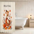 thumbnail image 3 of Erosebridal Goose Shower Curtain 72Wx78L for Boys Girls, Autumn Leaves Waterproof Bath Curtain, 3 of 5