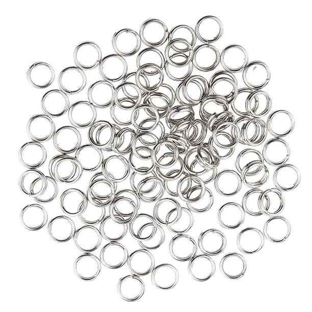 Kit de pesca de acero inoxidable de 100 piezas con anillos, señuelos de pesca de alta resistencia, aparejos y accesorios.