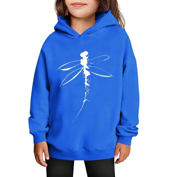 Sudaderas con capucha para niños y niñas, sudaderas casuales de manga larga, lindas sudaderas de gran tamaño con bolsillo de polar, chaquetas para niñas