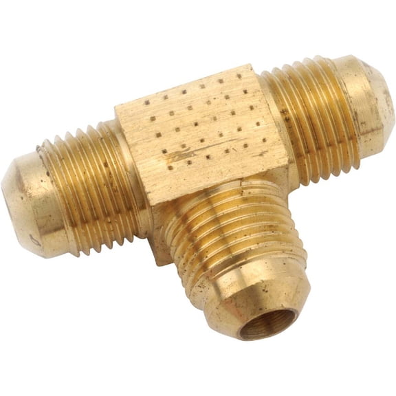 Anderson Metals Corp. Flare Tee Brass Pipe Fitting - 1/2 In.
